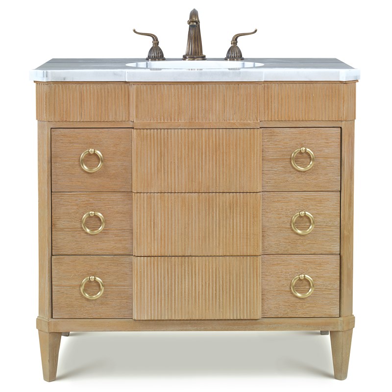 38" Tambour Sink Chest Bathroom Vanity