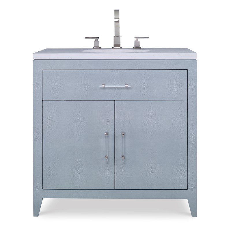 36" Shagreen Sink Chest Bathroom Vanity - Polar Blue