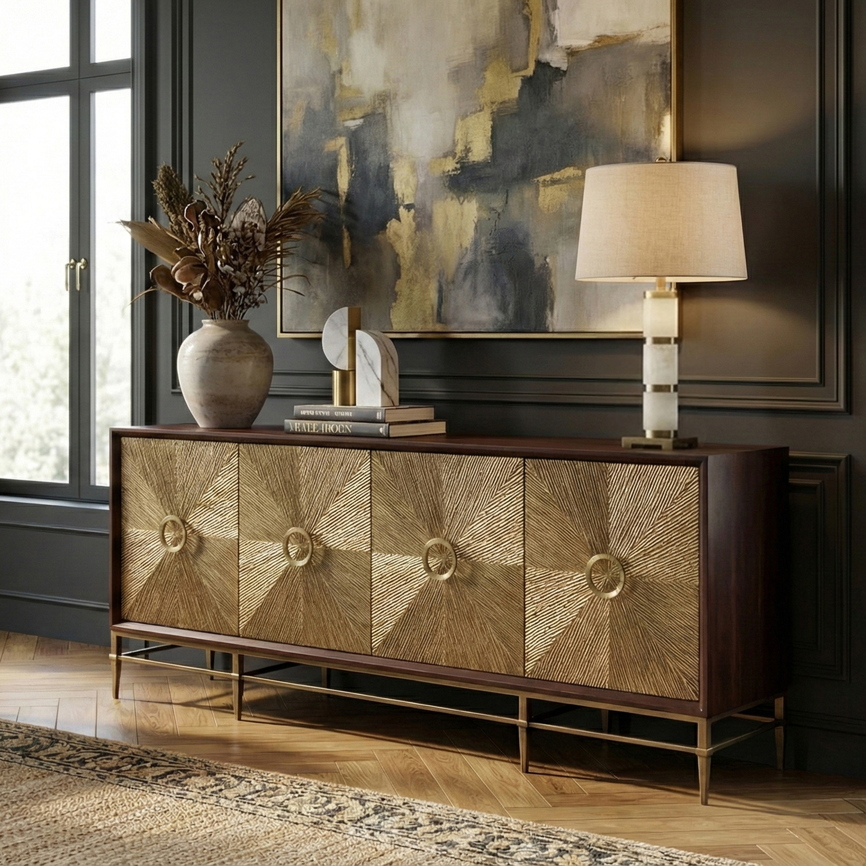 【新品】Magical Furniture Brass side shelf Ambella