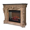 Floral Electric Fireplace