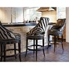 Zebrano Swivel Barstool Zebrano Swivel Barstool
