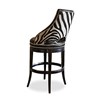 Zebrano Swivel Counter Stool