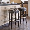 Zebrano Swivel Counter Stool - Backless