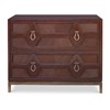 Diamond Two Drawer Chest - Dark