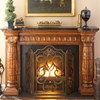 Tiger Lily 3-Panel Fireplace Screen Tiger Lily 3-Panel Fireplace Screen