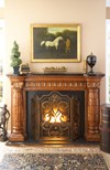 Tiger Lily 3-Panel Fireplace Screen Tiger Lily 3-Panel Fireplace Screen