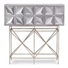 Snowflake Console Table - Silver Leaf Snowflake Console Table - Silver Leaf