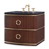 Cirque Petite Wall Sink Chest -Dk Walnut