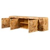 Naomi Wall Hanging Console - Burl