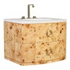 Cirque Wall Sink Chest - Burl