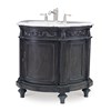 Demilune Sink Chest - Black Demilune Sink Chest - Black