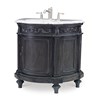 Demilune Sink Chest - Black