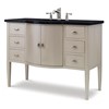 Sterling Bowfront Sink Chest - Champagne