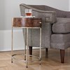 French Key Accent Table - Silver