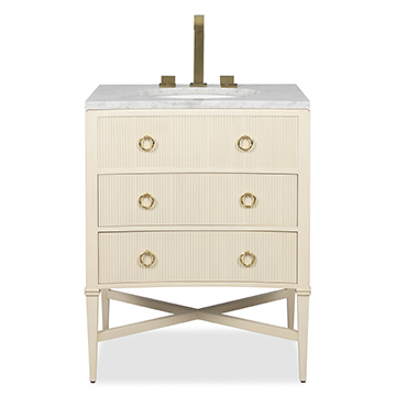 Reeded Sink Chest - Linen