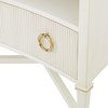 Reeded Nightstand - Linen Reeded Nightstand - Linen