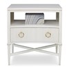 Reeded Nightstand - Linen