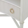 Reeded Nightstand - Linen