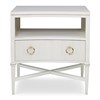 Reeded Nightstand - Linen Reeded Nightstand - Linen