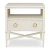 Reeded Nightstand - Linen