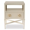 Reeded Petite Nighstand - Linen Reeded Petite Nighstand - Linen