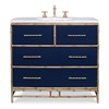 Chinoiserie Sink Chest - Cadet Blue