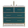 Chinoiserie Sink Chest - Peacock Chinoiserie Sink Chest - Peacock