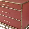 Chinoiserie Nightstand - Coral Chinoiserie Nightstand - Coral