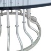 Café Dining Table Base - Antique Silver Café Dining Table Base - Antique Silver