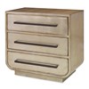 Bowed Nightstand - French Gold Leaf