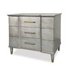 Valmont Nightstand - Satin Ant Silver
