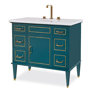 Toulouse Sink Chest - Peacock
