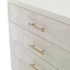 Shagreen Pyramid Chest - Linen Shagreen Pyramid Chest - Linen