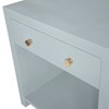 Bethany Shagreen Nightstand - Polar Blue