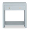 Bethany Shagreen Nightstand - Polar Blue