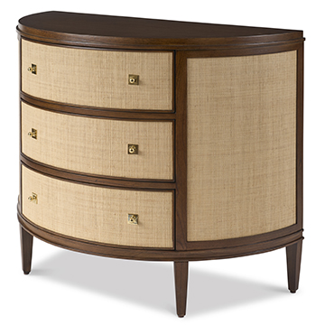 Orion Demilune Chest - Raffia