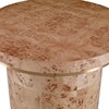Burl Round End Table w/ Clear Coat Burl Round End Table w/ Clear Coat