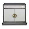 Soleil Nightstand - Grey / Linen