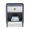 Halley Nightstand - Grey / Linen Halley Nightstand - Grey / Linen