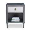 Halley Nightstand - Grey / Linen