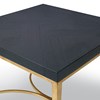 Square End Table - Black