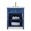 Louvered Medium Sink Chest - Cadet Blue Louvered Medium Sink Chest - Cadet Blue