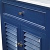 Louvered Medium Sink Chest - Cadet Blue Louvered Medium Sink Chest - Cadet Blue