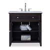 Louvered Sink Chest - Rubbed Raven Louvered Sink Chest - Rubbed Raven