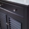 Louvered Sink Chest - Rubbed Raven