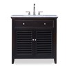 Louvered Sink Chest - Rubbed Raven Louvered Sink Chest - Rubbed Raven