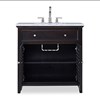 Louvered Sink Chest - Rubbed Raven Louvered Sink Chest - Rubbed Raven