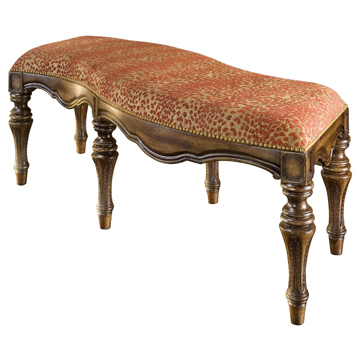 Serpentine Accent Bench - Frame Only