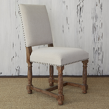 Voranado Side Chair - Swag Flax