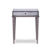 Axis Mirrored Accent Table - Grey